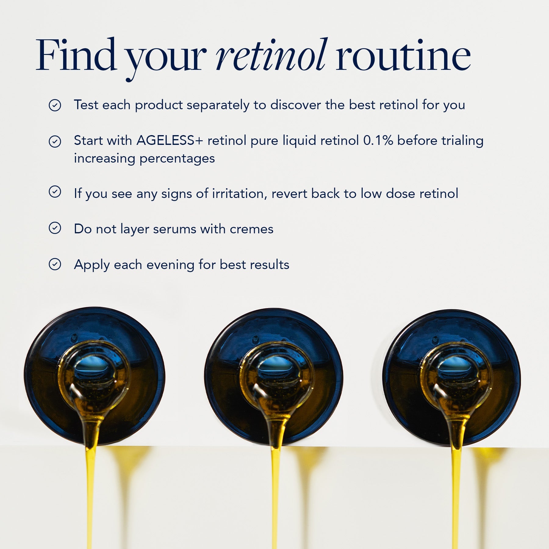 AGELESS+ retinol trial kit