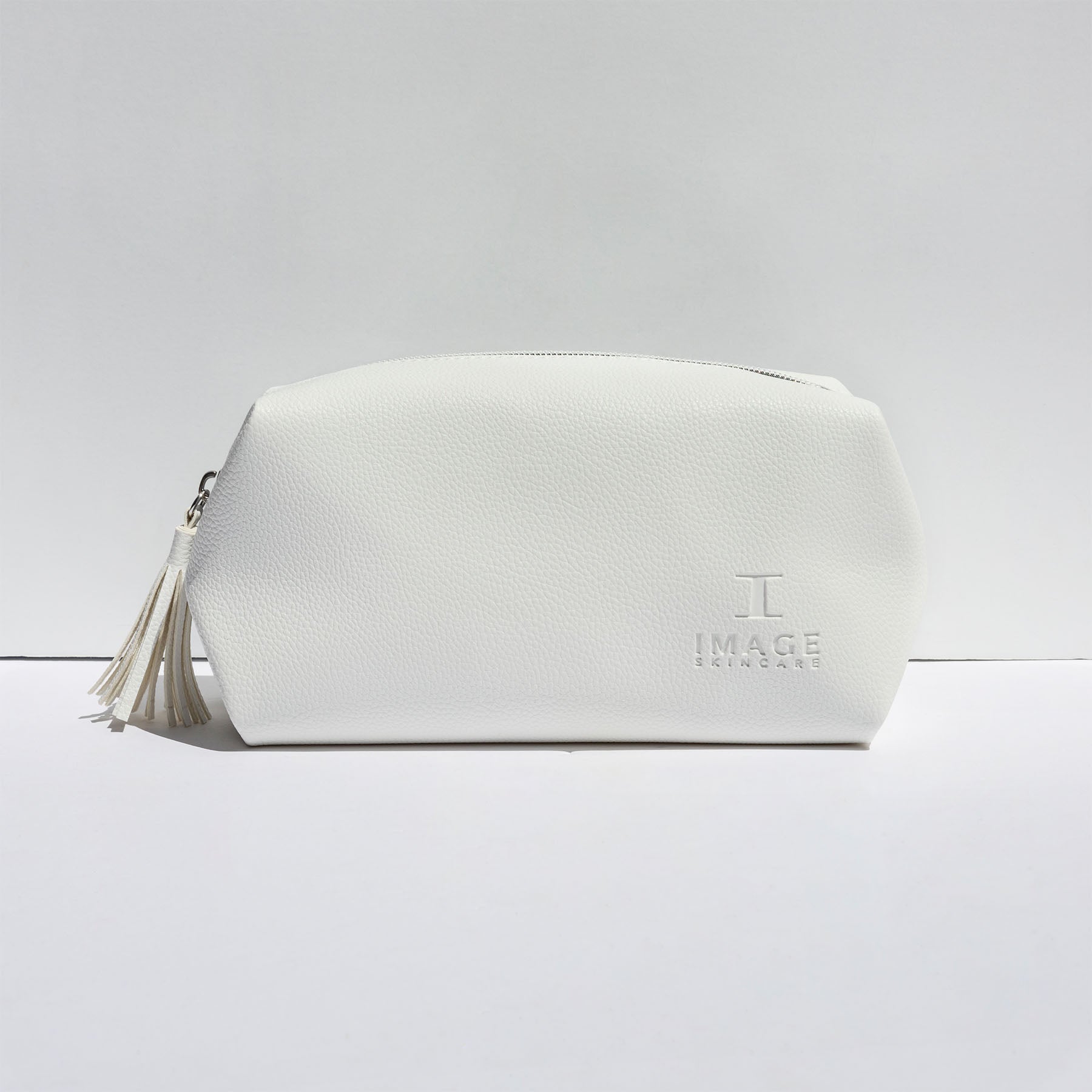 White Leatherette Beauty Bag